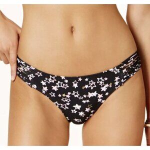 NWT Hula Honey Bikini Bottoms XS Juniors Star Struck Strappy Sides Cheeky